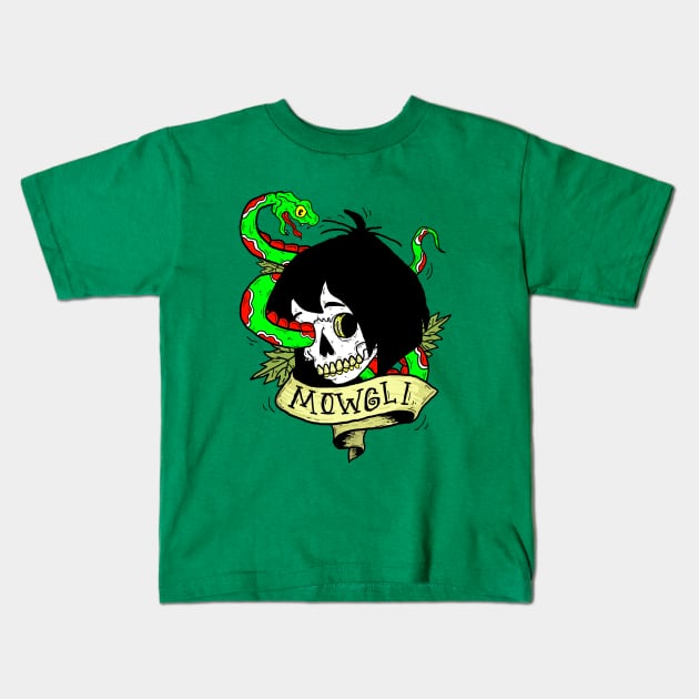 Mowgli Kids T-Shirt by nickcocozza
